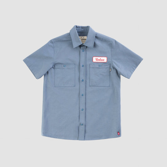 "UNLESS" Embroidered Work Shirt